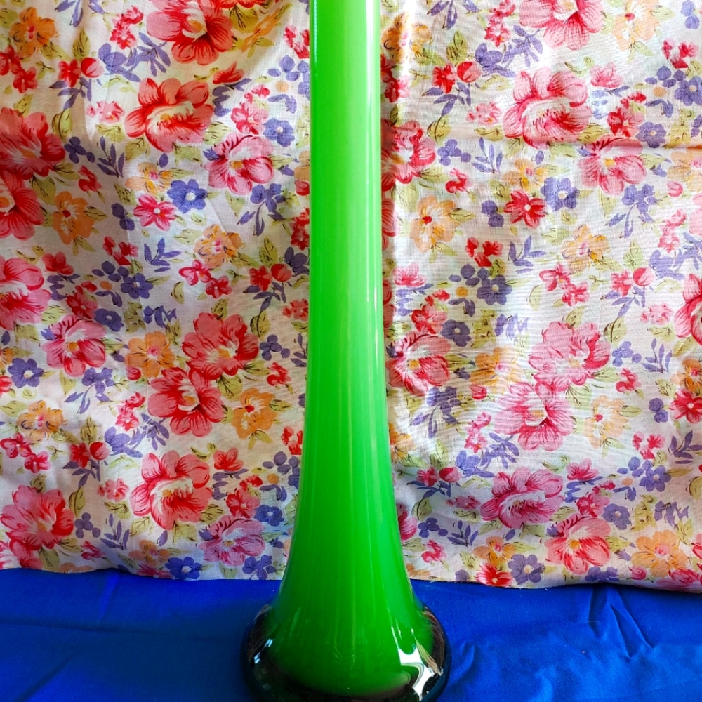 Lime green vase